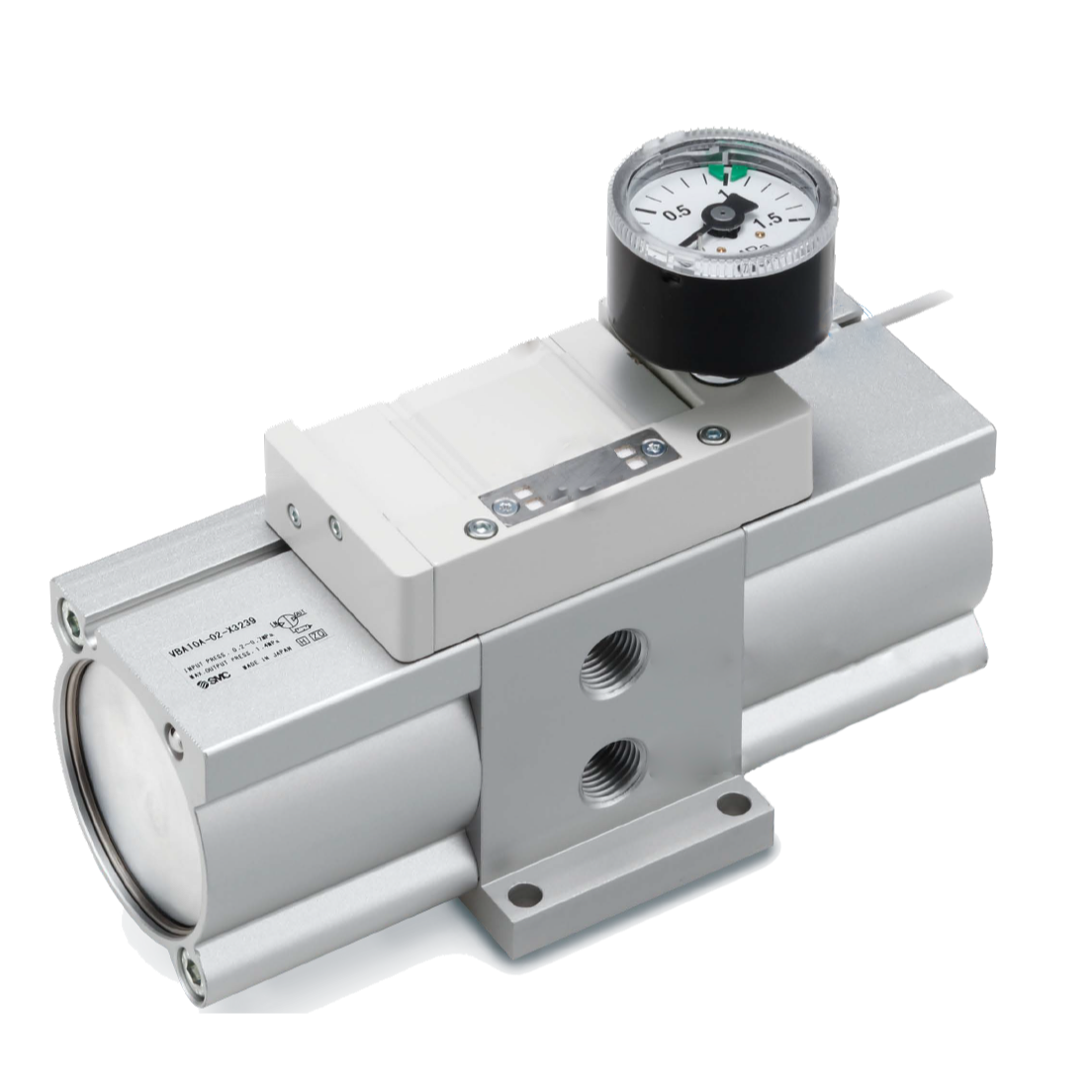 SMC Pneumatic Booster Regulator Left View VBA-20A